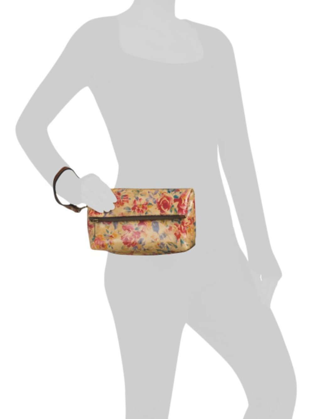 PATRICIA NASH Leather Valerie Foldover Wristlet Pouch - Picture 4 of 4